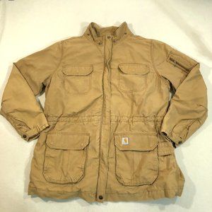 Women's Camel Carhartt Cargo Jacket